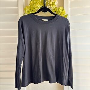Madewell Charcoal Long Sleeve Top